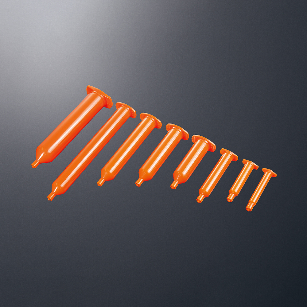 武蔵エンジニアリング ディスペンサー用シリンジ UV硬化性材料用 50mL PSY-50FU-OR (6-7395-39) 武蔵エンジニアリング ディスペンサー用シリンジ 導電性(10mL) 1箱(50本入) PSY-10E-SEP 1箱(50本)（直送品）